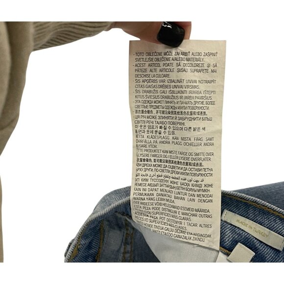 Massimo Dutti Womens Jeans EU 38 US 6 Straight Leg Blue High rise 5051/852 NWT - Picture 9 of 16